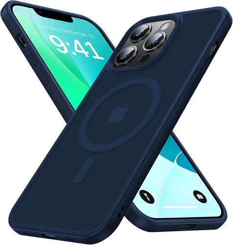 Miniatura 13 de Funda magnética para iPhone 14 Pro [compatible con MagSafe] [Fuerte magnético] [Protección de grado militar de 10 pies] Funda delgada para iPhone 14
