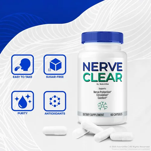 Miniatura 5 de (5 Pack) Nerve Clear – Complete Nerve Health Support Supplement Healthy Nerve Function & Comfort Natural Neuropathy NerveClear Pills for