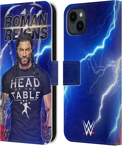 Miniatura 34 de Head Case Designs Officially Licensed WWE Distressed Logo Roman Reigns Leather Wallet Case Compatible with Apple iPhone 11