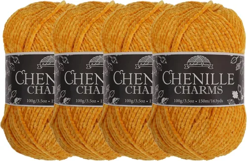 Miniatura 94 de JubileeYarn - Hilo de chenilla (3.53 oz/poliéster peinado, circonita), 1 pastel