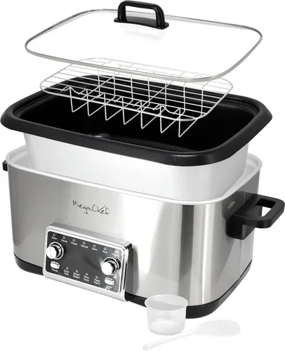 Miniatura 2 de MegaChef Cocina múltiple programable 12 en 1 de lujo de 8 cuartos de galón con Sous Vide y multifunción, pantalla digital, temperatura y tiempo