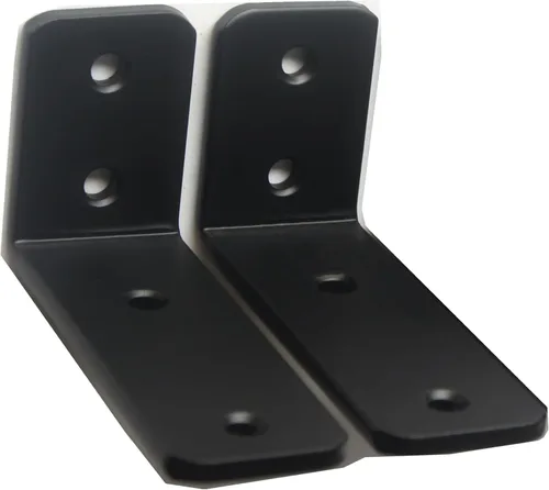 Miniatura 58 de Paquete de 2 soportes de estante en L de 6 pulgadas de largo x 4 pulgadas de alto x 1.5 pulgadas de ancho, 5 mm de grosor, soportes de estante