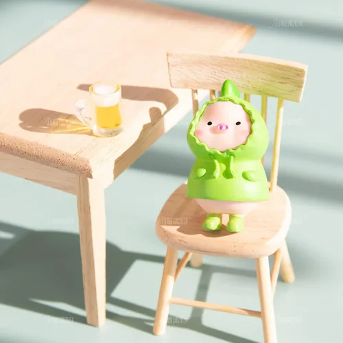 Miniatura 6 de AUEAR, Juego de 5 accesorios de madera para mesa de comedor en miniatura, 1 12