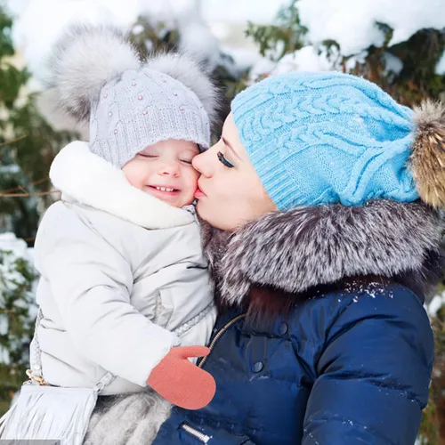 Miniatura 27 de ONESING 5 pares de guantes de invierno negros para bebés y niñas - Guantes cálidos para recién nacidos