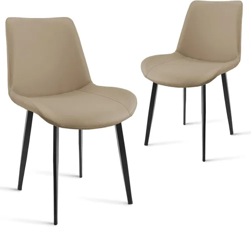 Miniatura 36 de Sillas de Comedor, Sillas de Comedor Modernas de Cuero PU, Sillas de Comedor con Patas de Metal Resistentes, Sillas de Cocina con Asiento Tapizado