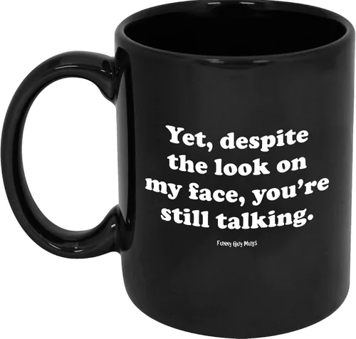 Miniatura 5 de Tazas Divertidas de Funny Guy Taza de café de cerámica - 11 oz - Taza de café divertida ideal para mujeres y hombres - Graciosa taza de café