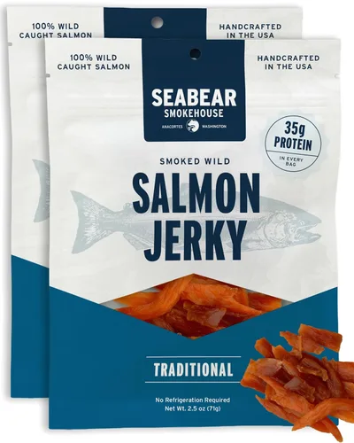 Miniatura 8 de SeaBear - Cecina de salmón salvaje ahumado - Tradicional - 2.5 oz