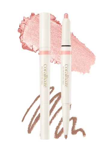 Miniatura 12 de CORALHAZE Idol AEGYO-SAL Maker 01 Champagne Beige, resaltador 2 en 1 para debajo de los ojos y delineador de contorno para ojos brillantes