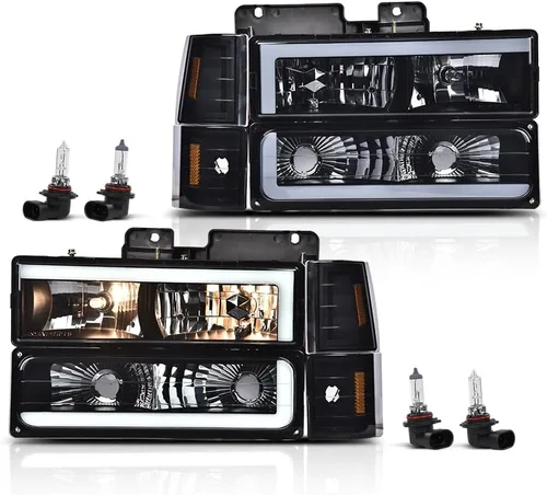 Miniatura 13 de GRAND ORANGE Par de faros delanteros compatibles con Toyota Tacoma 2005 2006 2007 2008 2009 2010 2011 lente transparente cromado carcasa ámbar