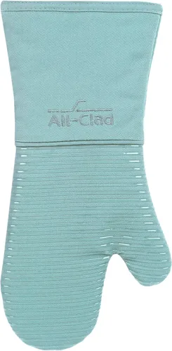 Miniatura 24 de All Clad Manopla de Horno de Silicona: Resistente al Calor hasta 500 Grados - 100% Algodón y Silicona, Manopla de Horno de 14"x7" para Cocina y Chili