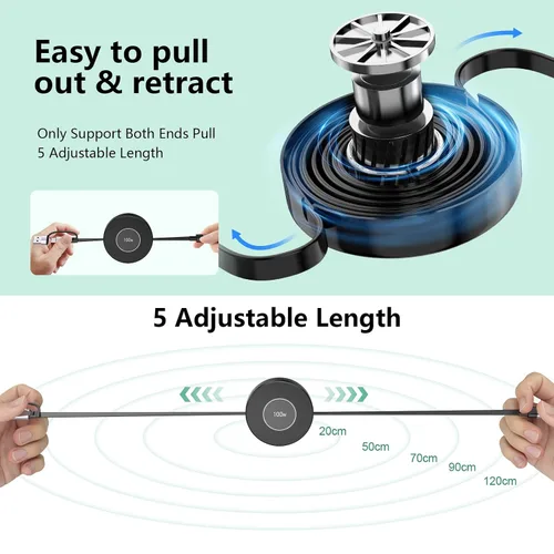 Miniatura 4 de Cable de carga USB C retráctil multi 5 en 1 USB A/tipo C a Lightning/USB C/Micro iPhone, cable de carga múltiple de 100 W para iPhone 15 14 13 12