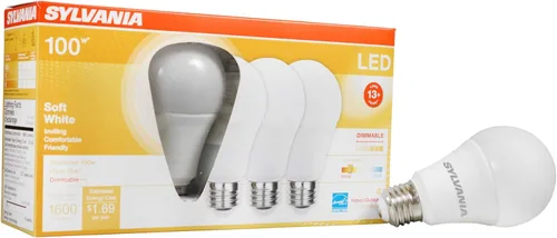 Miniatura 8 de Sylvania Ultra - Bombilla LED equivalente a 60 W A19, eficiente 9 W, base media, regulable, acabado esmerilado, 800 lúmenes, blanco brillante