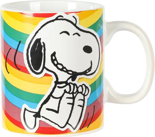 Miniatura 4 de Peanuts 70 aniversario 4 piezas 15 onzas tazas de gres Snoopy