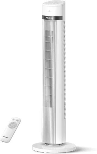 Miniatura 15 de PELONIS Ventilador de torre sin aspas de 40 pulgadas para dormitorio, ventilador de pie con control remoto, 26 pies/s, oscilación de 90°, 3 ajustes