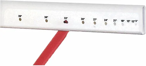 Miniatura 2 de Champion Sports - Valla de entrenamiento con altura ajustable, Roja