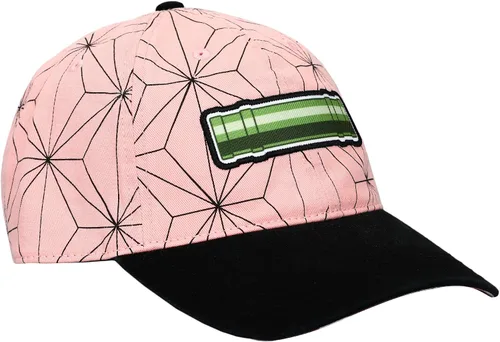 Miniatura 3 de Gorra de béisbol ajustable negra con logotipo bordado de Demon Slayer