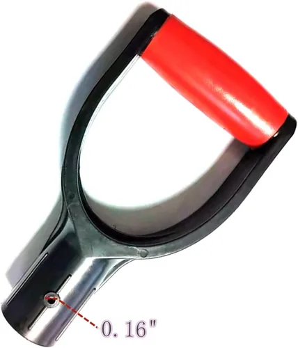Miniatura 2 de Mango de agarre de pala D, mango de 1.260 in de diámetro interior de PVC D, mango de repuesto para herramienta de rastrillo de excavación, 1 unidad