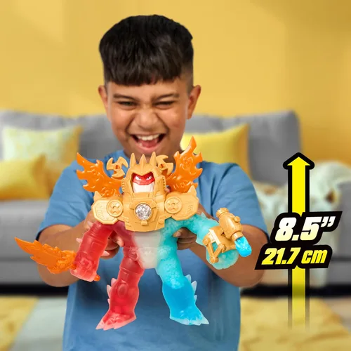 Miniatura 2 de Heroes of Goo Jit Zu Goo-Tron Supreme combina el poder de Blazagon, Pantaro y Thrash en 1 Ultimate Hero, con 3 rellenos diferentes de Goo, más de 35