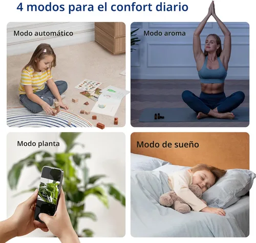 Miniatura 3 de LEVOIT OasisMist 1000S (10L) Humidificador inteligente para casa habitación grande dormitorio, dura 100 horas adecuado para plantas