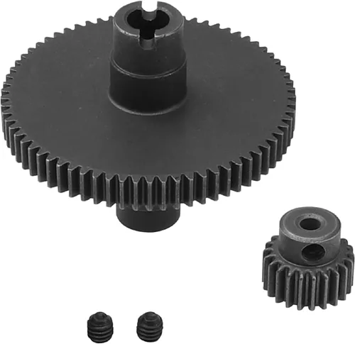 Engranaje de motor de metal y engranaje de caja de cambios 70T y 22T compatible con WLtoys 104001 1/10 piezas de actualización de automóviles a