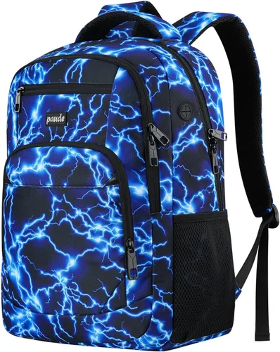Miniatura 11 de Paude Mochila escolar, mochila de viaje para laptop de 17.3 pulgadas, mochila para adolescentes y niños, mochila universitaria con puerto de carga