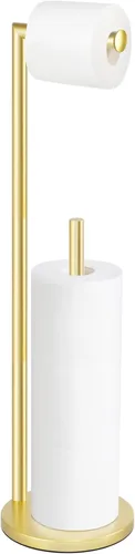 Miniatura 10 de Soporte para papel higiénico, soporte para papel higiénico de níquel cepillado, soporte para papel higiénico independiente, almacenamiento de papel