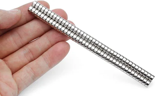 Miniatura 9 de Imanes redondos para refrigerador, 100 piezas de 6 × 0.118 in pequeño imán fuerte para nevera, oficina, pizarra blanca, mini imanes duraderos