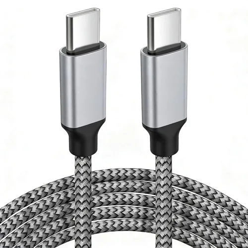 Miniatura 12 de Cables USB C a USB C de 60 W (paquete de 2 de 6.6 pies), cable tipo C a tipo C, cable de carga rápida compatible con iPhone 15, MacBook Pro/Air