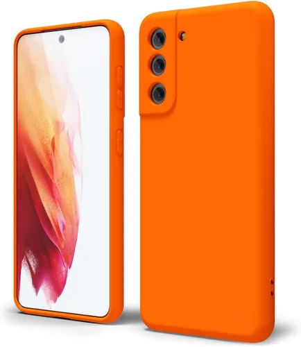 Miniatura 124 de oakxco Funda para teléfono Samsung Galaxy S21 Ultra con agarre de silicona líquida, bonita funda delgada y delgada de goma suave de TPU lisa