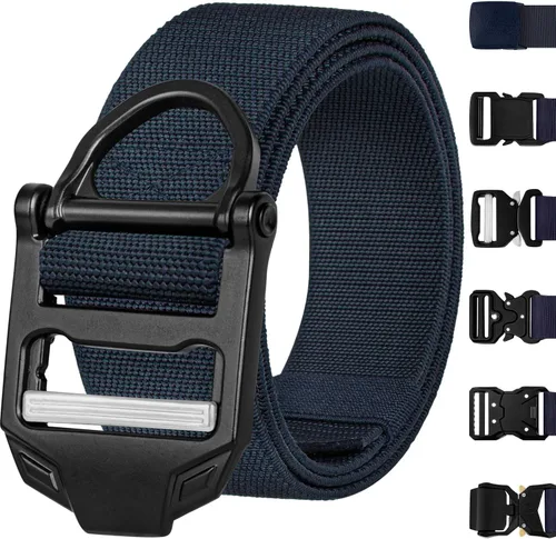 Miniatura 9 de TECEUM Tactical Belt – Heavy-Duty & Quick Release – Military, Work, Rigger, Duty & Utility Belt for Men