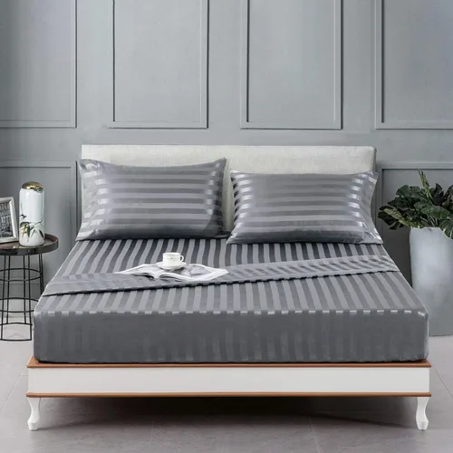 Miniatura 41 de Lanest Housing Sábanas de Satén de Seda, Juego de Sábanas de Cama de Satén Tamaño Twin con Bolsillos Profundos, Sábanas de Satén Refrescantes Suaves