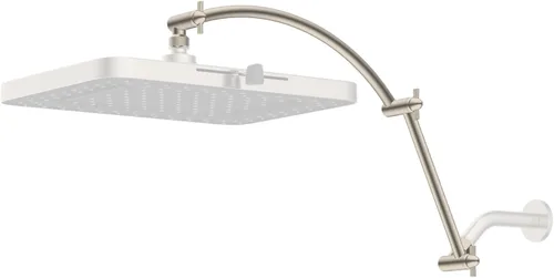 Miniatura 19 de Hibbent Brazo de Extensión para Cabezal de Ducha Totalmente Metálico de 10'', Latón Sólido Flexible Ajustable en Altura y Ángulo, Extensor de Brazo