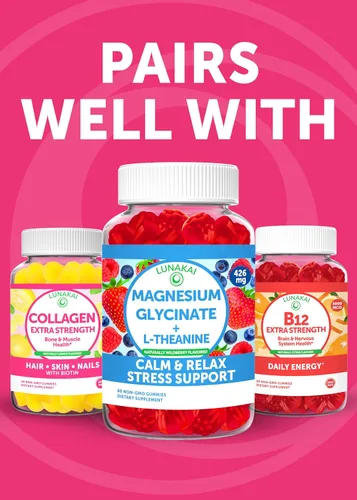 Miniatura 8 de Lunakai Gomitas de vitamina D3 K2 hechas en Estados Unidos con calcio – Suplemento vegano diario 3 en 1 para apoyo óseo e inmunológico para mujeres