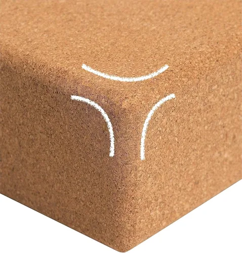 Miniatura 2 de Bloques de corcho para yoga 2 unidades - Juego de bloques de corcho natural de Portugal, 9.0"x6.0"x4.0" Bloques de yoga antideslizantes y antivuelco