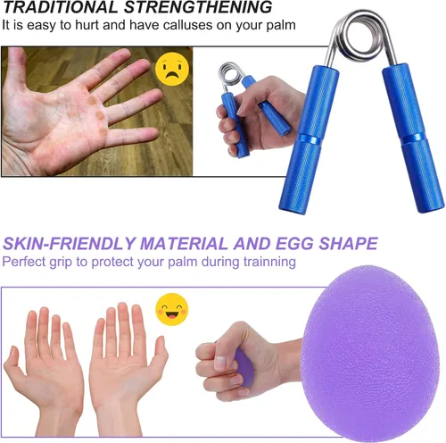 Miniatura 4 de Stress Balls for Adults, Hand Exersicers for Strength, Squeeze Balls for Hand Therapy, Hand Exersice Balls for Hand, Finger and Wrist Training with