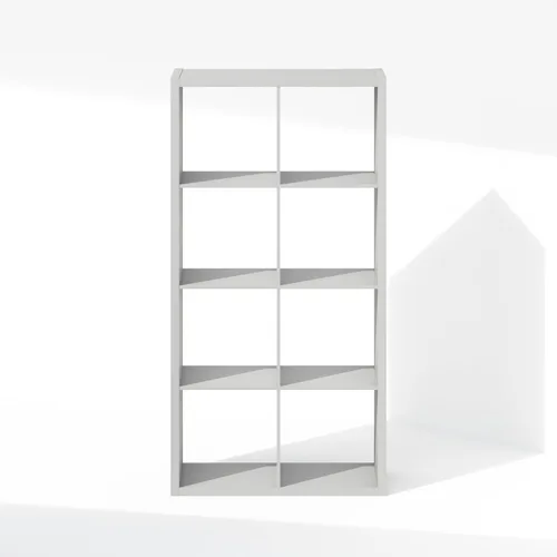 Miniatura 7 de Furinno Organizadores de armario cúbicos y almacenamiento, organizador de armario de 8 cubos, estante abierto para almacenamiento de armario, marco