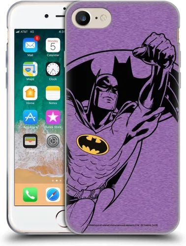 Miniatura 16 de Head Case Designs Funda de gel con licencia oficial de Batman DC Comics Bat Signal Logos [protección de grado militar] compatible con Apple iPhone 7