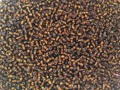 Miniatura 2 de Tamaño de las cuentas de semillas: 11/0 50 gr / 1.76 oz (ámbar plateado forrado)