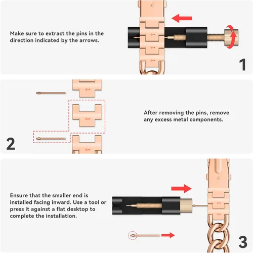 Miniatura 5 de Musk-MSKR Watch Bands for Women Compatible with Apple Watch Band 38mm 40mm 41mm 42mm 44mm 45mm 46mm 49mm Adjustable Metal Band Cowboy Steel Chain