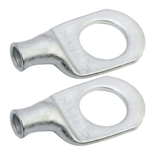 Miniatura 95 de SELTERM 5 piezas terminales de cable de cobre estañado 1/0 AWG perno de 1/2", extremos de cable de batería, terminales de anillo, conectores