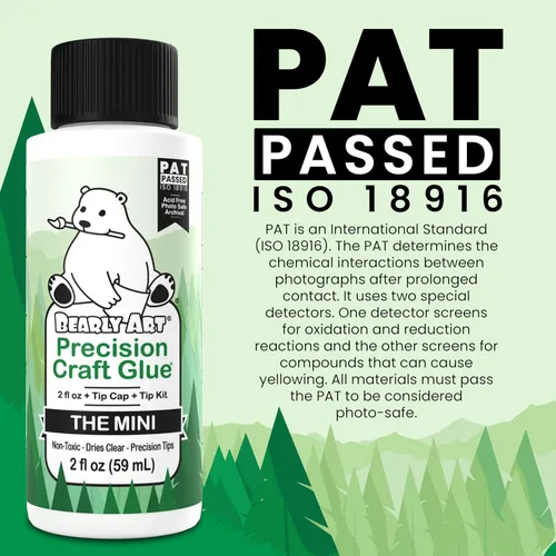 Miniatura 5 de Bearly Art Precision Craft Glue - The Mini - Kit de 2 onzas líquidas con puntas, archivo sin ácidos, adhesivo de sujeción fuerte, ideal