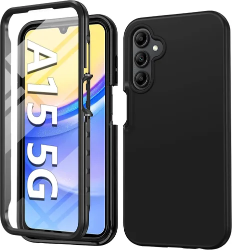 Miniatura 9 de FNTCASE Funda para Samsung Galaxy A15-5G: Funda para teléfono con protector de pantalla incorporado Funda protectora de silicona para teléfono