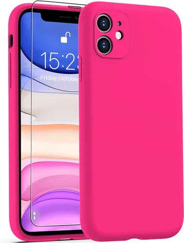 Miniatura 95 de DEENAKIN Funda de silicona compatible con iPhone 12 con protector de pantalla, mejora la protección de la cámara, funda protectora suave y flexible