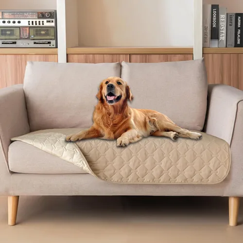 Miniatura 71 de gogobunny Manta 100% Impermeable de Doble Cara para Perros, Cubierta Suave para Cama de Mascotas, Reversible, Protege Muebles, Sillón, Sofá, Coche