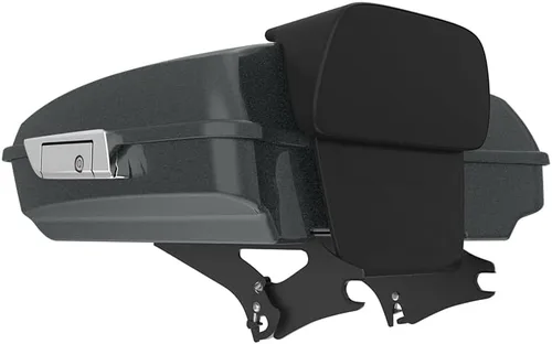 Miniatura 97 de King Tour Pack para Harley Alpine Green, cierre de paquete turístico, portaequipajes superior, soporte de montaje negro, placa de metal para Harley