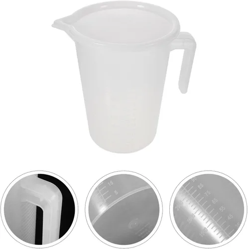 Miniatura 9 de Jarras medidoras de leche jarra de medición de plástico de 5 l, jarra de mezcla graduada, cilindro grande, taza medida, taza de leche líquida
