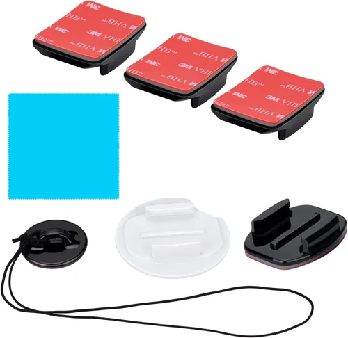 Suptig Soporte de casco para cámara GoPro Hero 13/Hero 12/11/10/9/8/7/6/5/4/3/2/Hero Session GoPro Max, Akaso, DJI osmo Más cámaras de acción