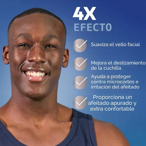 Miniatura 6 de NIVEA MEN Gel de afeitado de máxima hidratación, con aloe vera y provitamina B5, gel de afeitar para hombres, lata de 7 onzas, paquete de 3