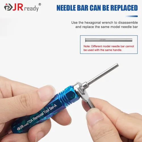 Miniatura 8 de JRready ST5265 Herramienta de extracción de pines Molex para conectores de pines y enchufes Molex de.062" y.093”, 2 piezas de varillas expulsadoras