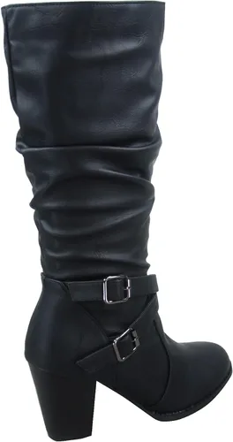 Miniatura 3 de Forever Link FZ-Safety-52 - Botas de tacón grueso con cremallera completa para mujer